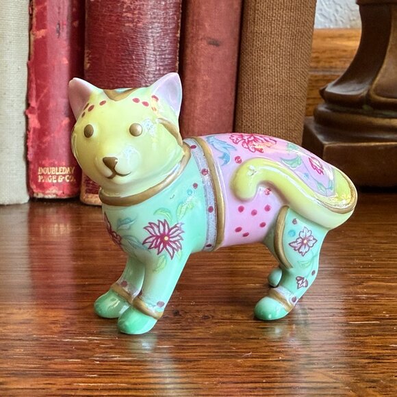 Famille Rose Franklin Mint Cabinet Cat Collection - Picture 3 of 14